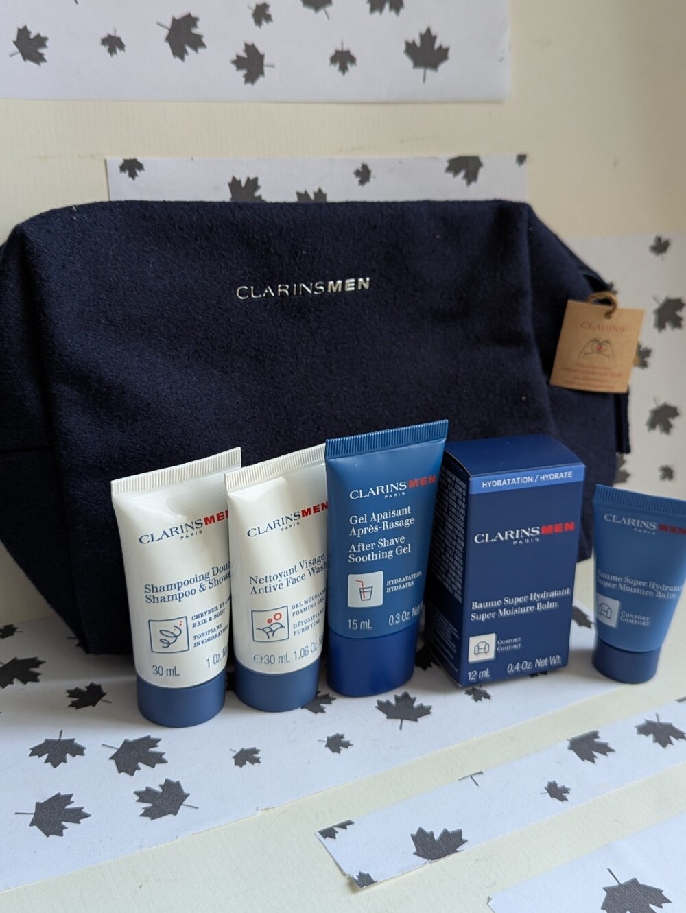 Clarins Men Skincare Bundle And Travel Pouch